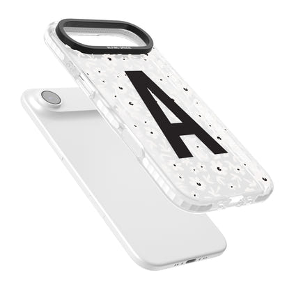 Initiale en gras personnalisée et florale