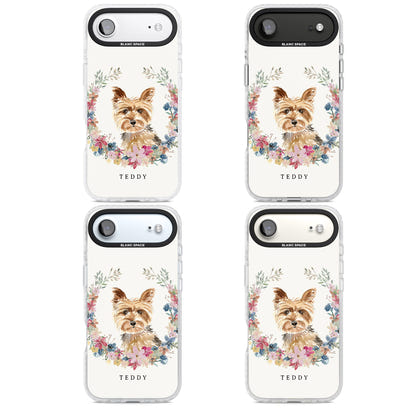 Personalised Yorkshire Terrier Floral Portrait