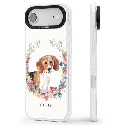 Personalised Beagle Floral Portrait
