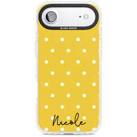 Personalised Yellow Polka Dot