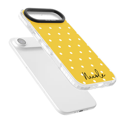 Personalised Yellow Polka Dot