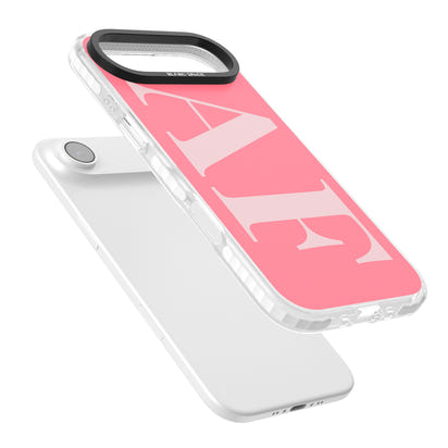 Personalised Light & Dark Pink Green Letters