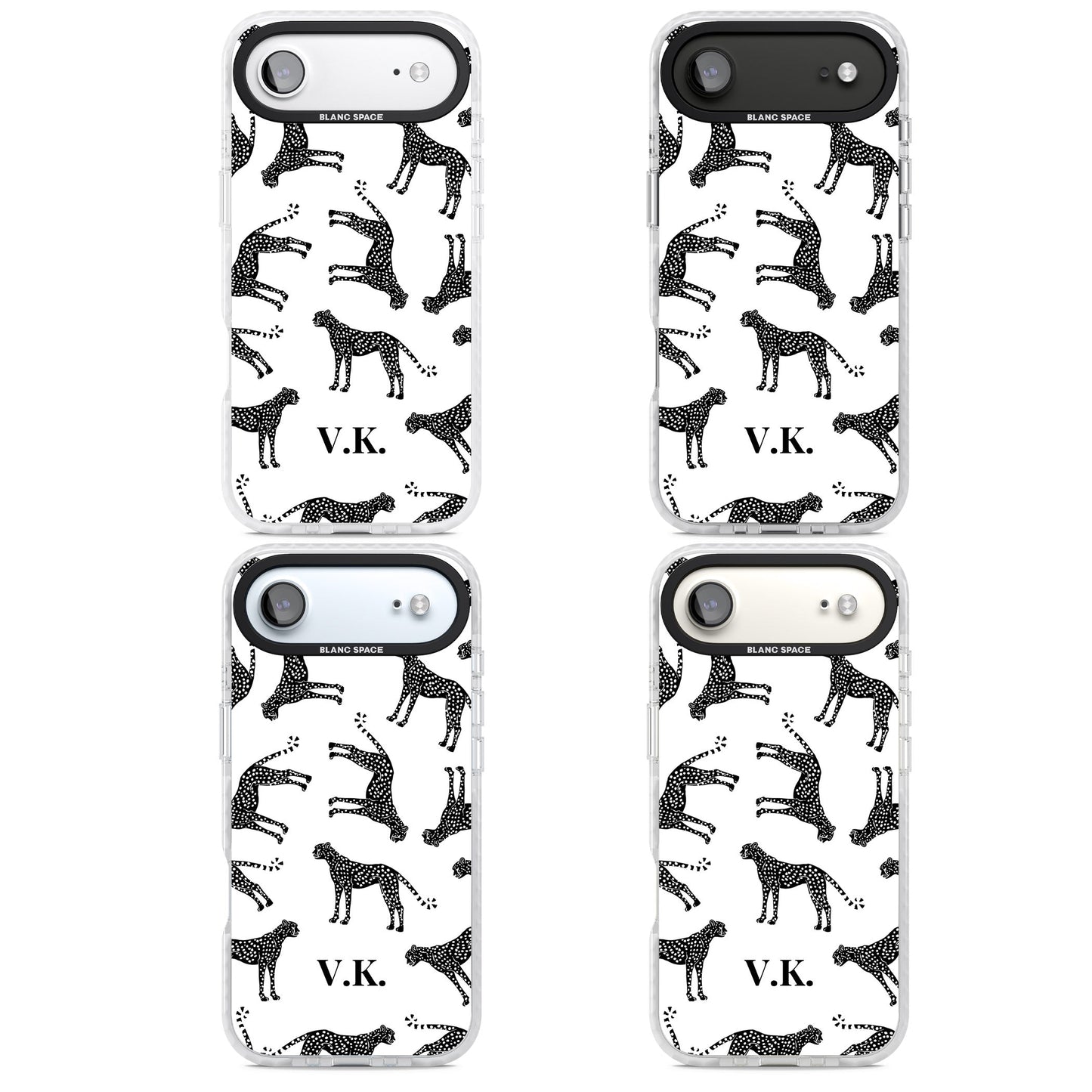 Personalised Black & White Cheetah Pattern