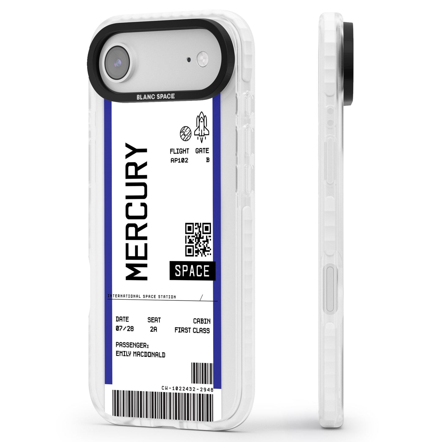 Personalised Mercury Travel Ticket