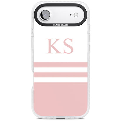 Personalised Pink Stripes & Initials