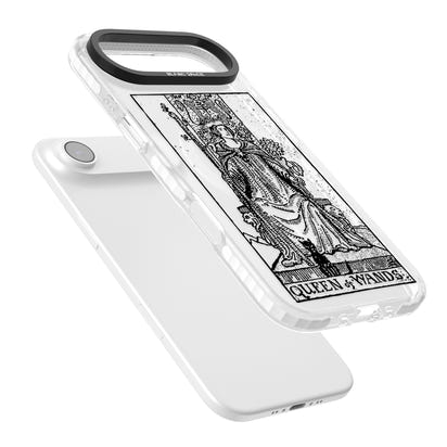 Personalisierte Tarotkarte „Königin der Stäbe“ (transparent)