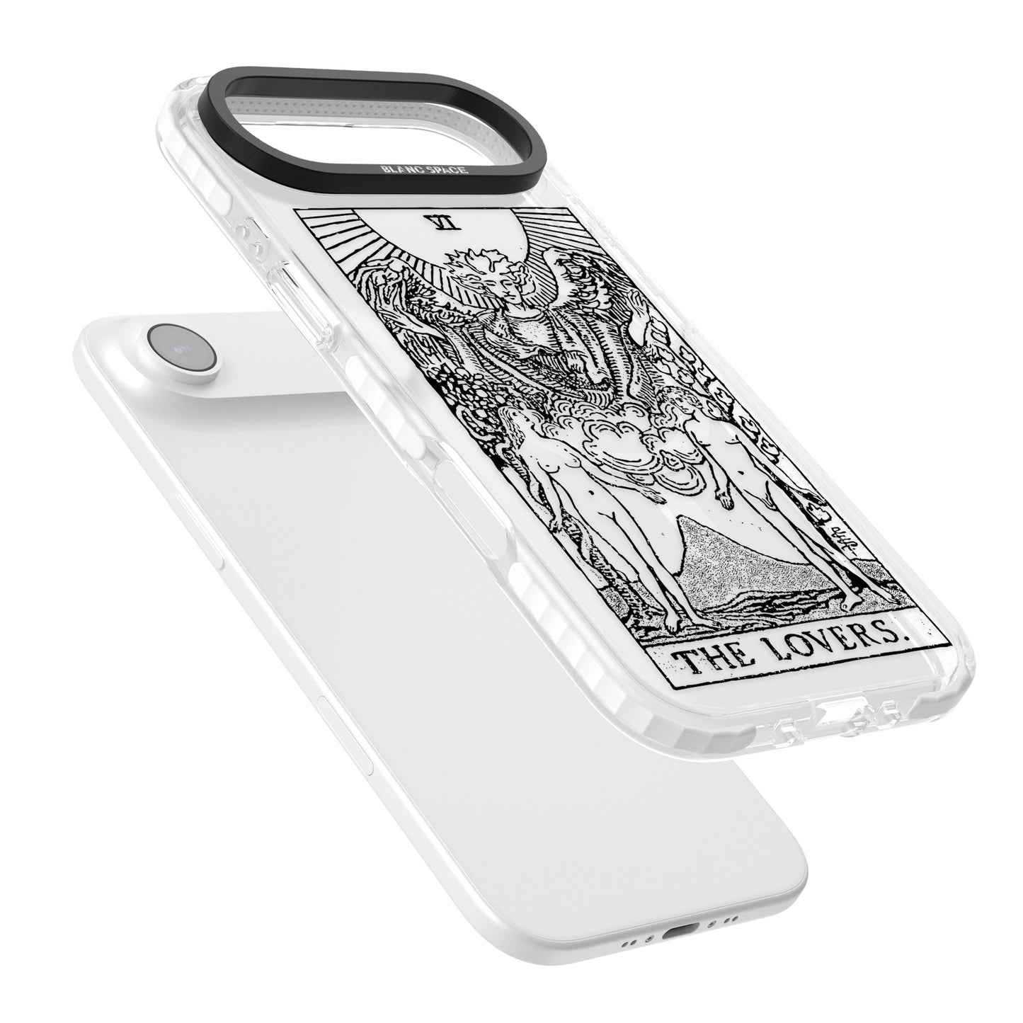 Personalisierte Tarotkarte „Die Liebenden“ (Transparent)