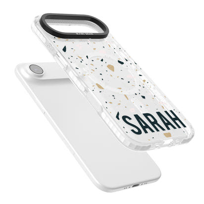 Personalised Terrazzo Blue, Pink, Brown