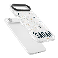 Personalised Terrazzo Blue, Pink, Brown