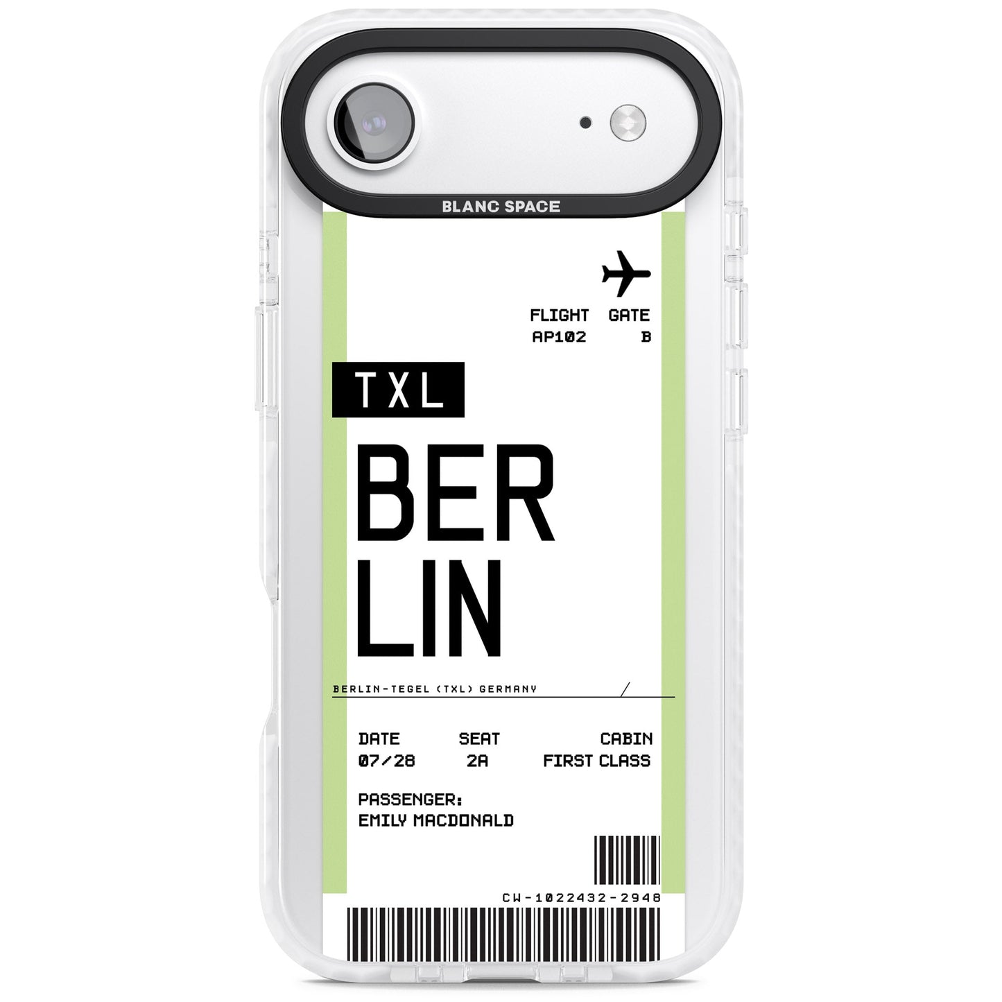 Personalised Berlin Boarding Pass