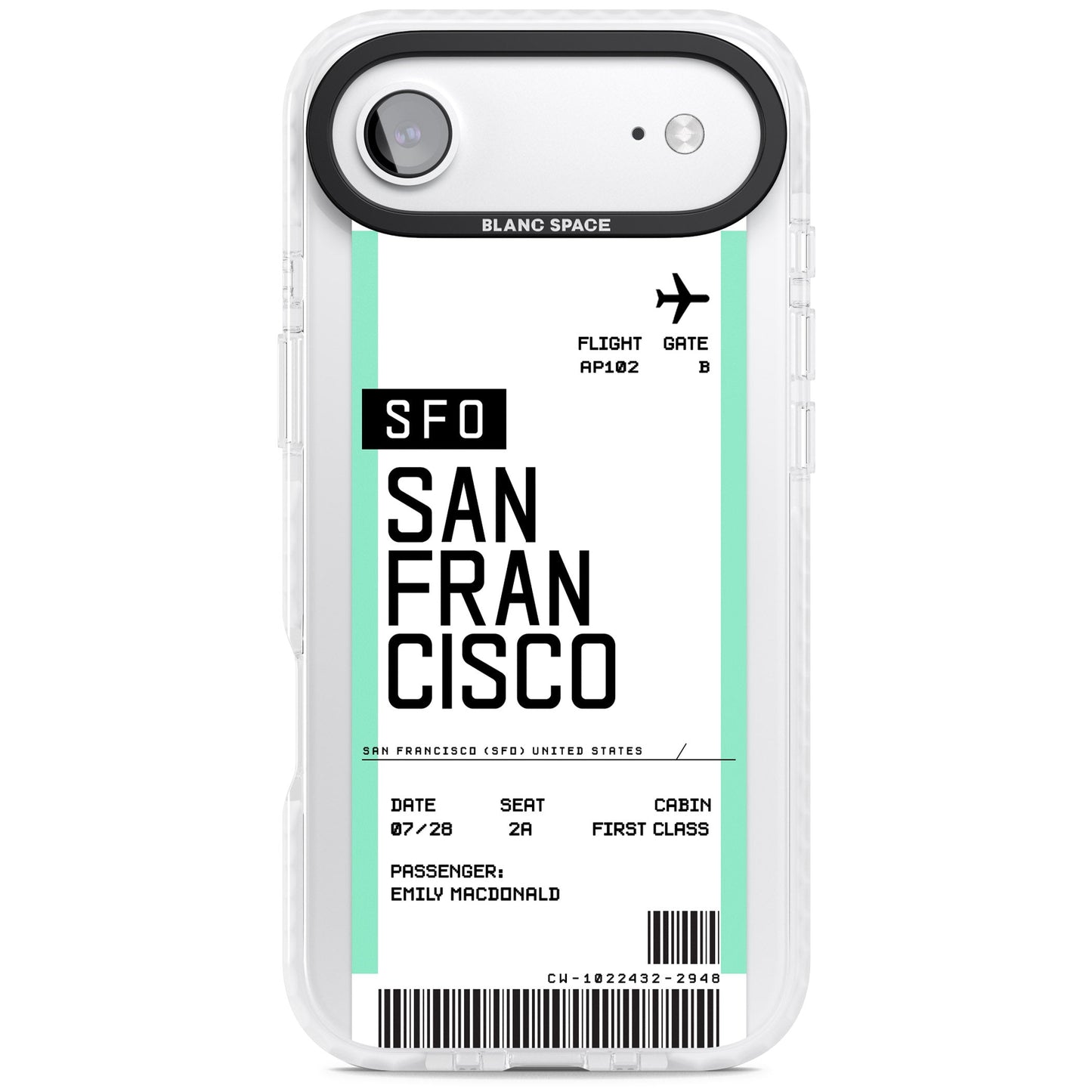 Personalised San Francisco Boarding Pass