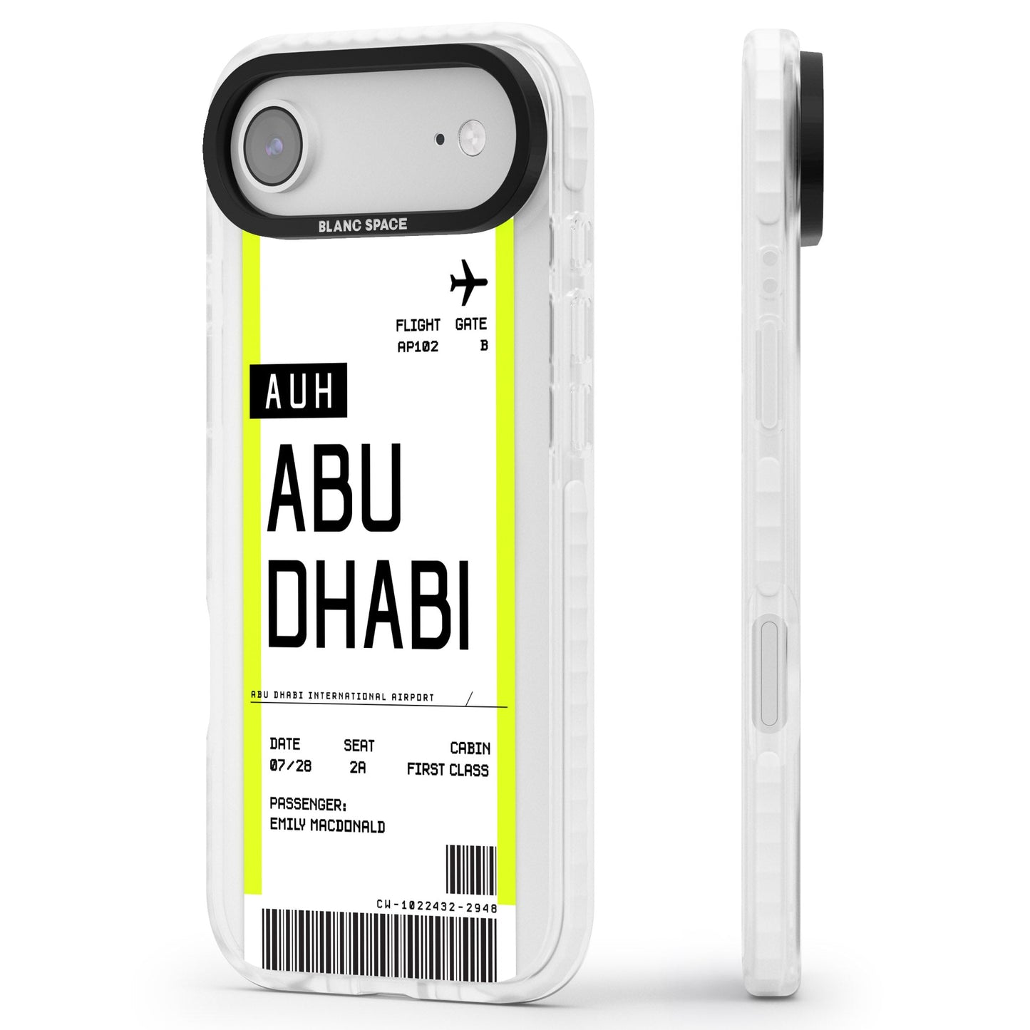 Personalised Abu Dhabi Boarding Pass