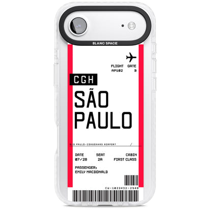 Personalisierte Bordkarte für São Paulo