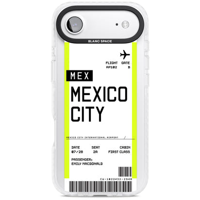 Carte d'embarquement personnalisée pour Mexico