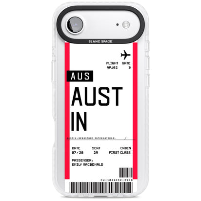 Personalised Austin Boarding Pass