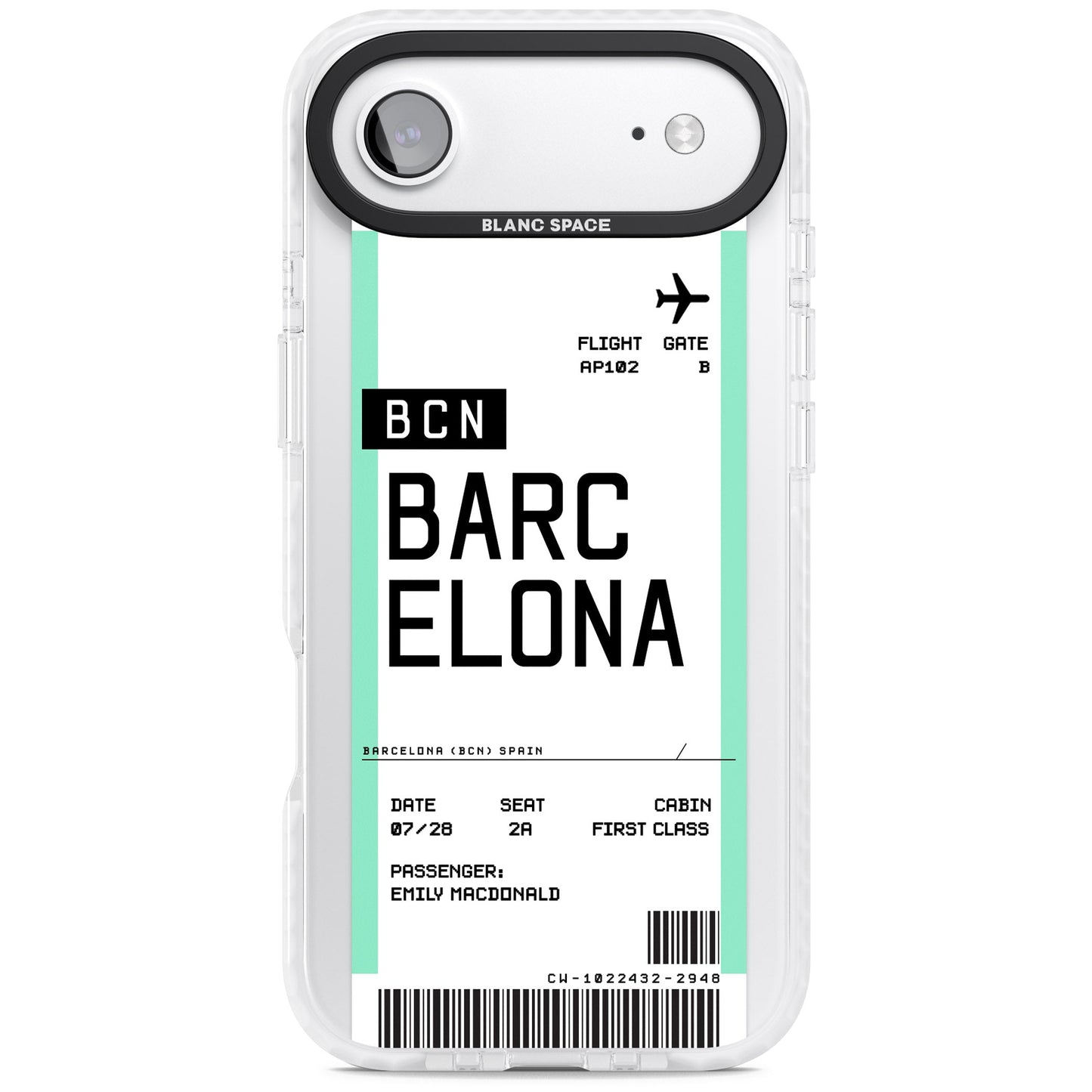 Personalised Barcelona Boarding Pass