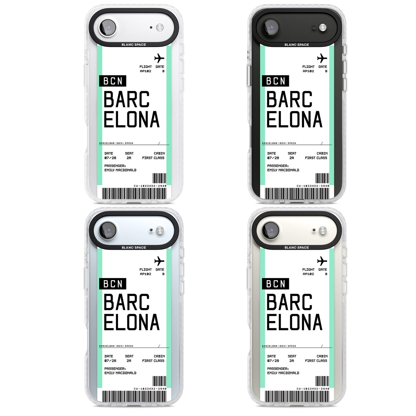 Personalised Barcelona Boarding Pass