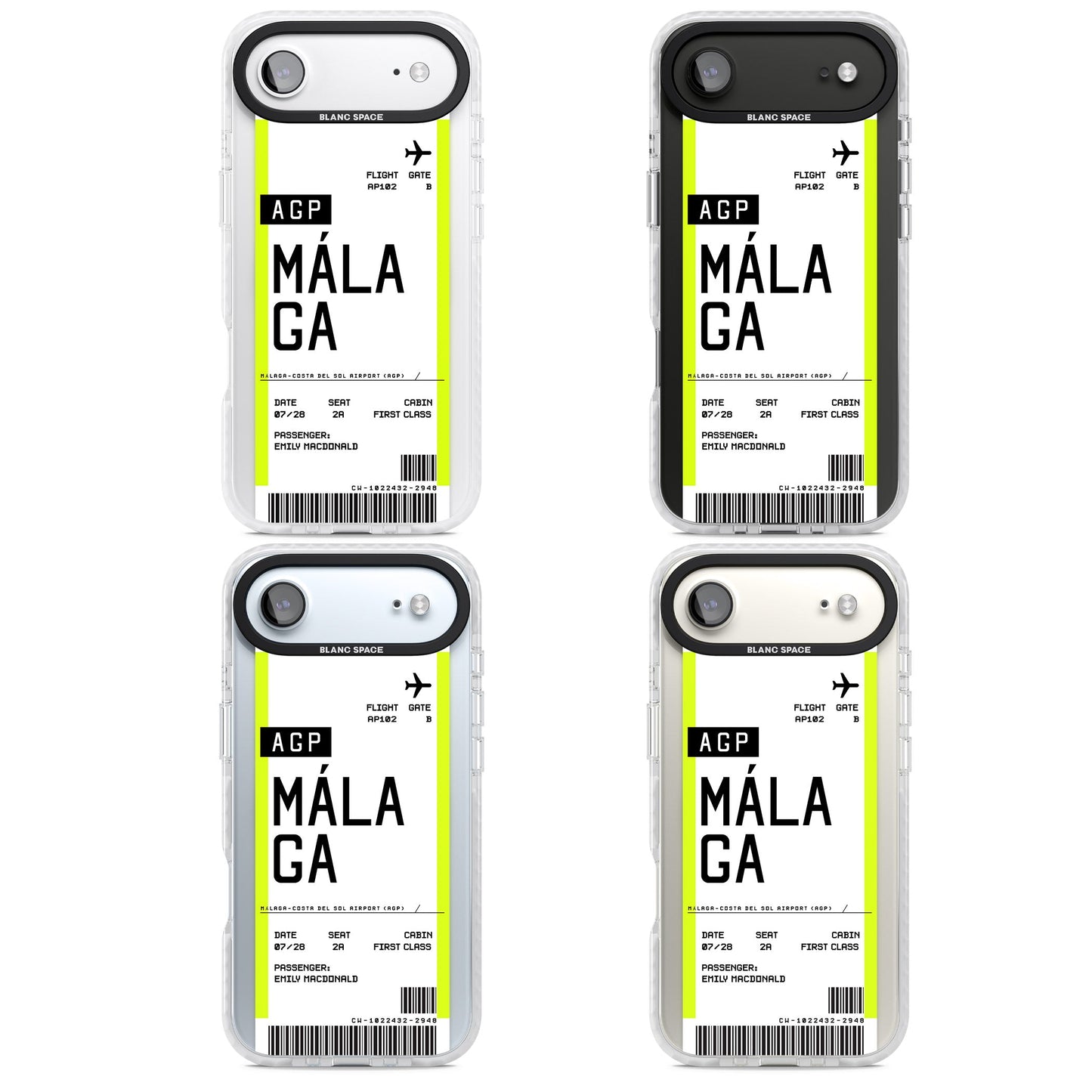 Personalised Málaga Boarding Pass