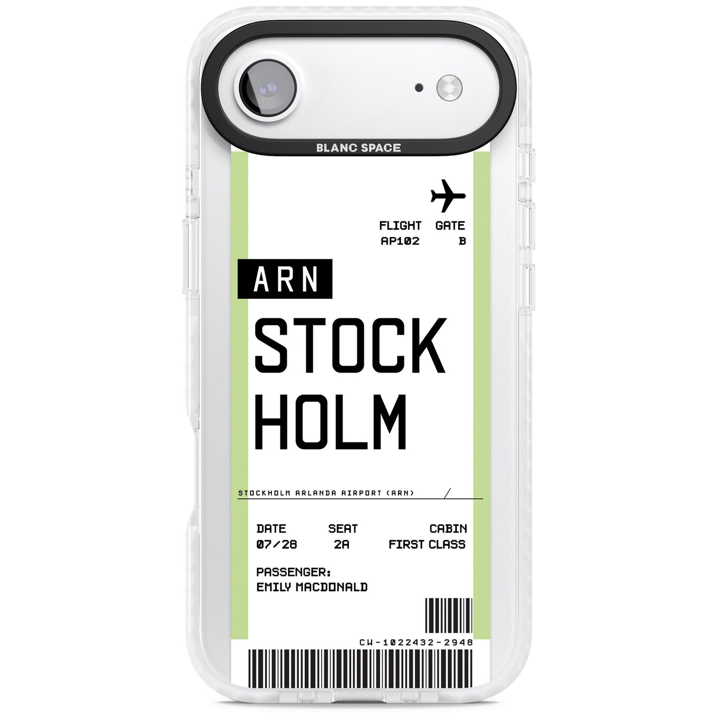 Personalised Stockholm Boarding Pass