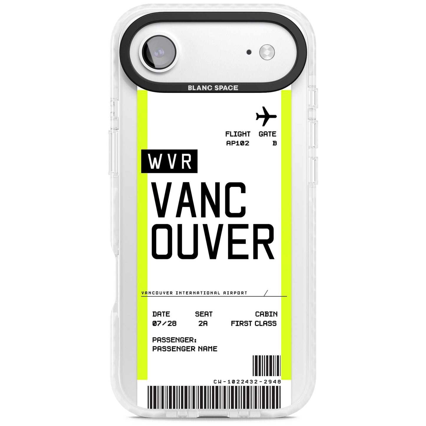 Personalised Vancouver Boarding Pass