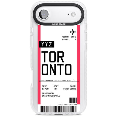 Personalised Toronto Boarding Pass
