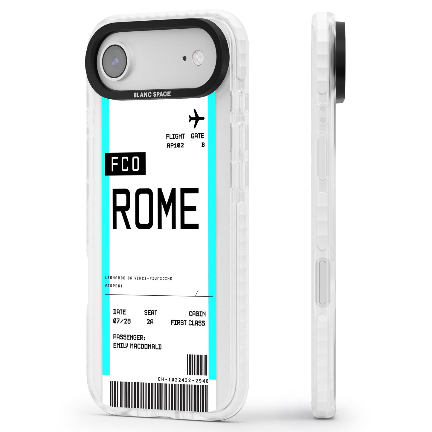 Personalised Rome Boarding Pass