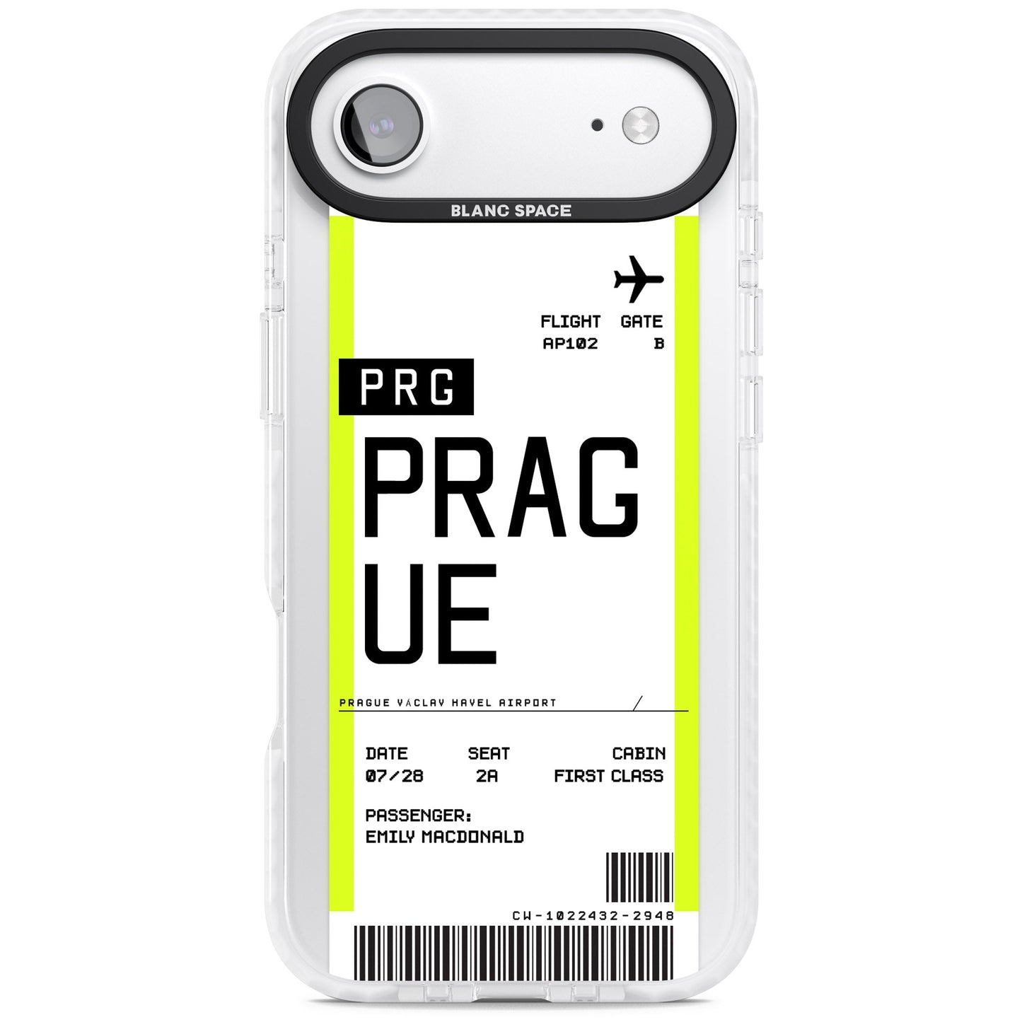 Personalised Prague Boarding Pass