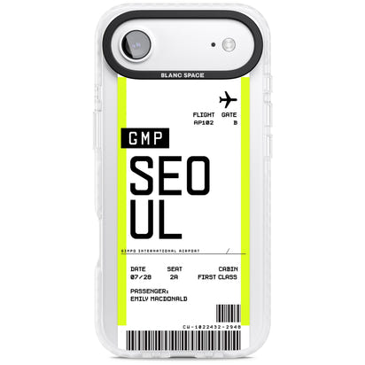Personalised Seoul Boarding Pass