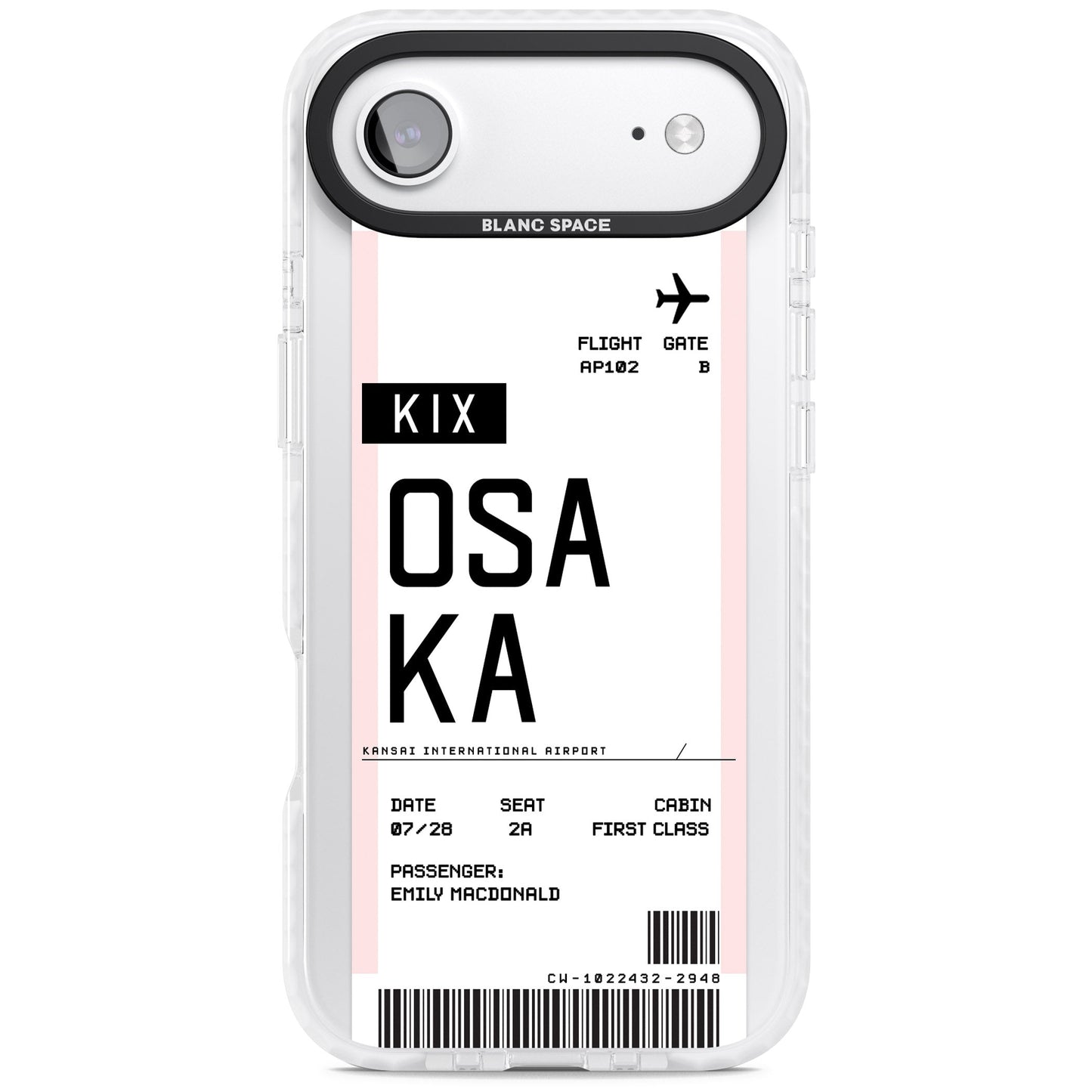 Personalised Osaka Boarding Pass