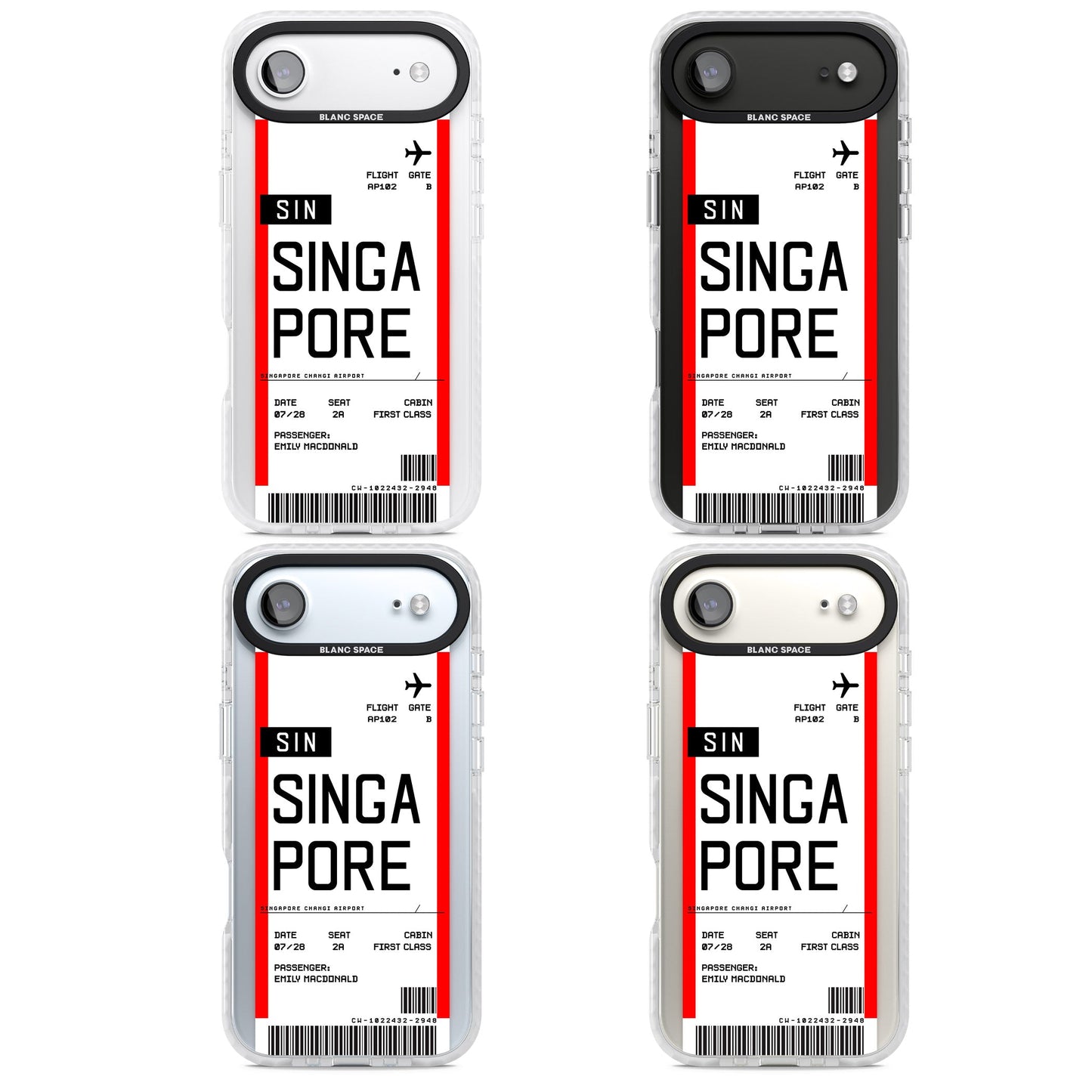 Personalised Singapore Boarding Pass