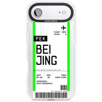 Carte d'embarquement personnalisée pour Pékin