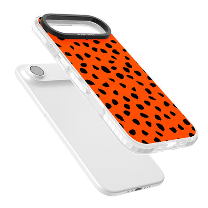 Fetter roter Punktdruck