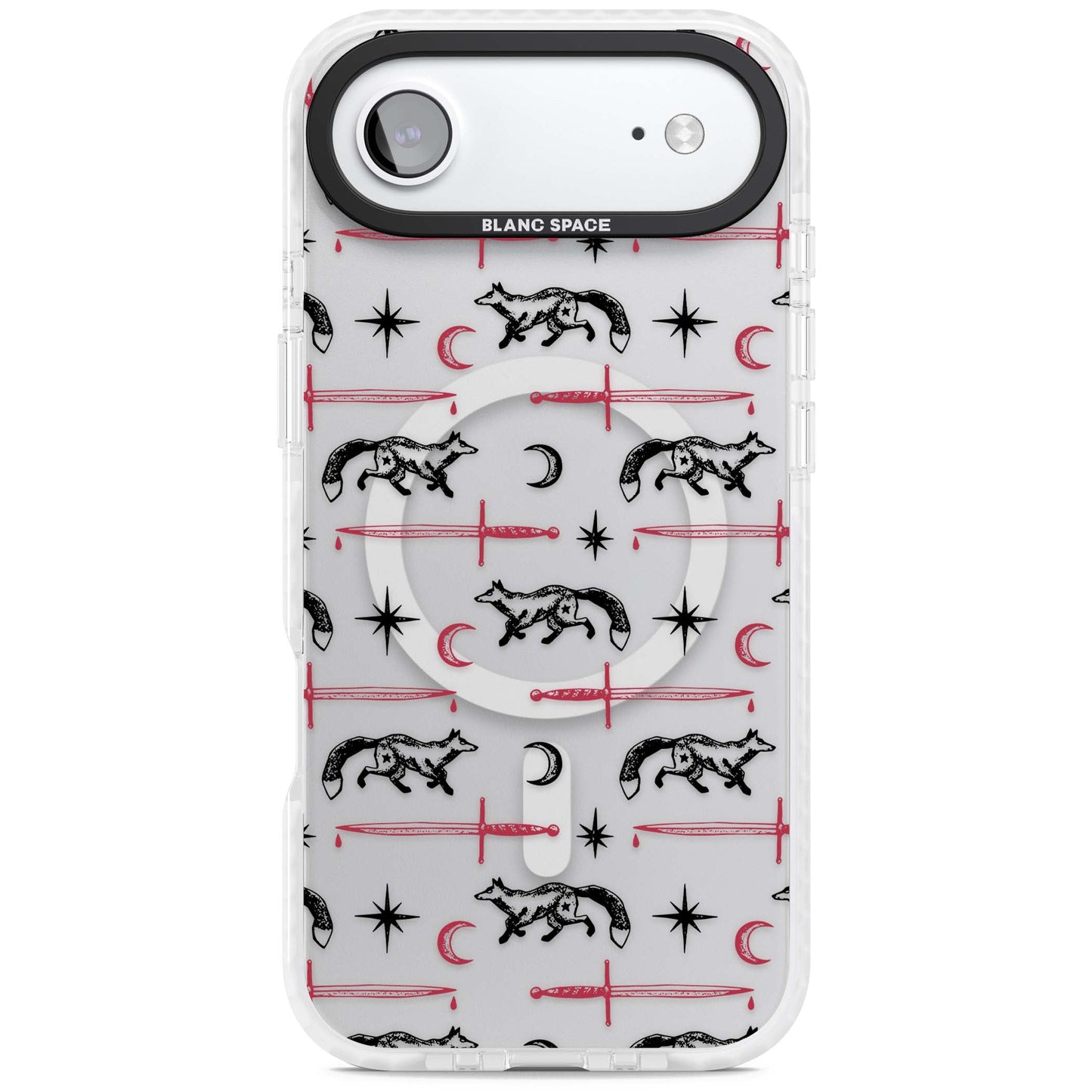 Motif renard et lame