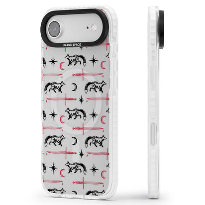 Motif renard et lame