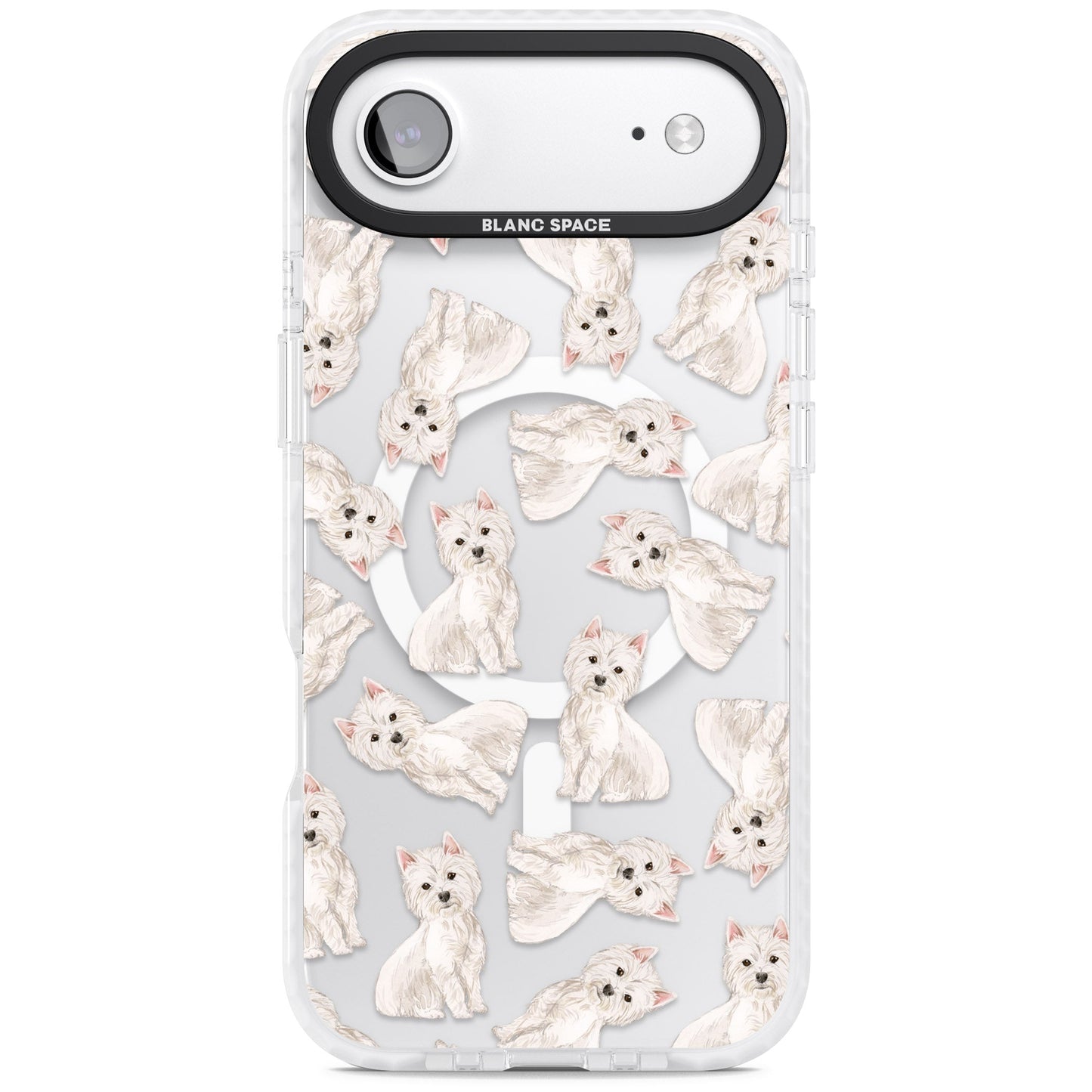 Motif de chien Westie