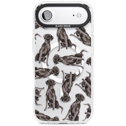 Black Labrador Watercolor Pattern