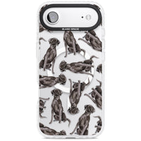 Black Labrador Watercolor Pattern