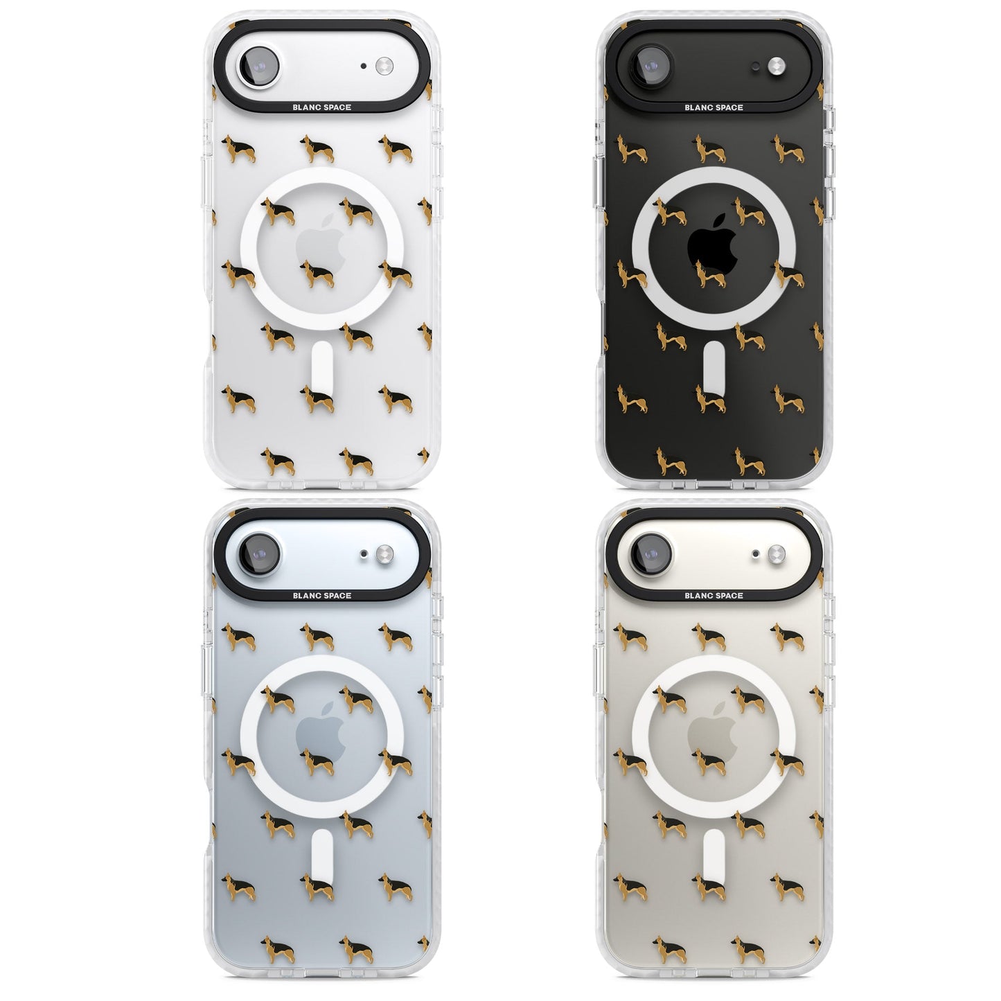 German Shepherd Pattern Clear