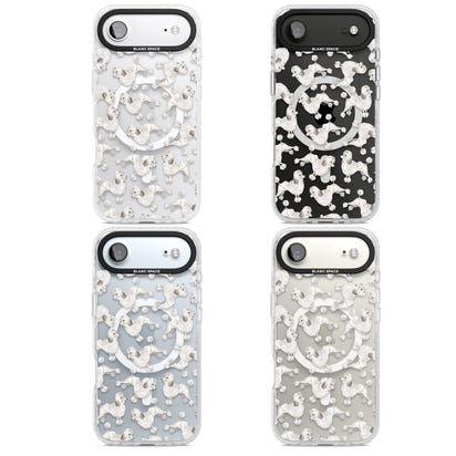 Pudel-Aquarellmuster