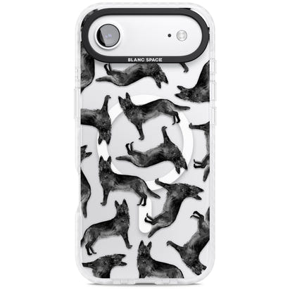 German Shepherd Pattern Black