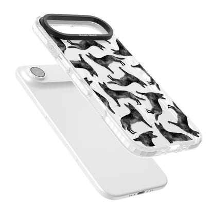 German Shepherd Pattern Black