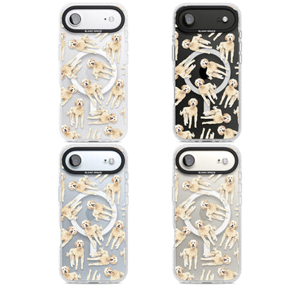 Goldendoodle Watercolour Dog Pattern