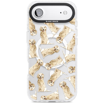 Motif aquarelle de Golden Retriever