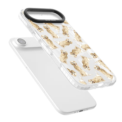 Motif aquarelle de Golden Retriever