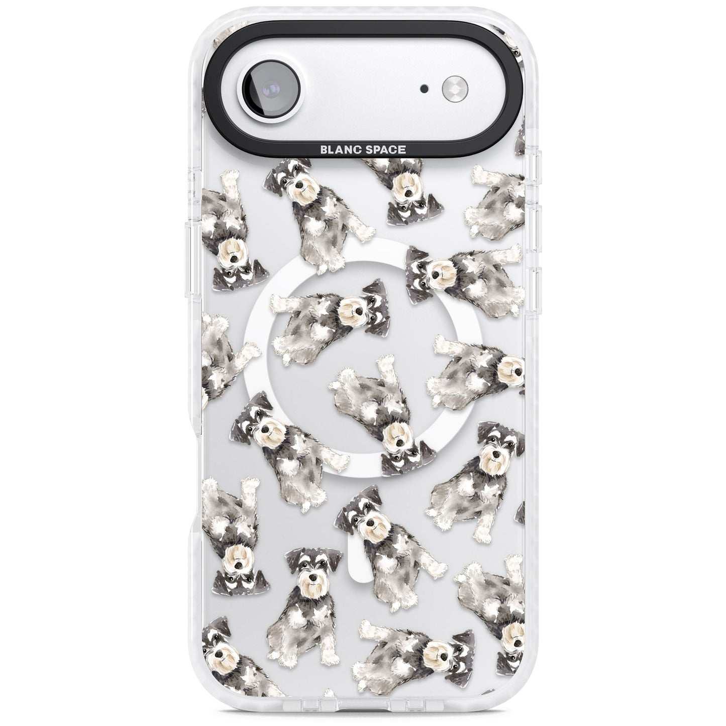 Aquarellzeichnung eines Zwergschnauzers