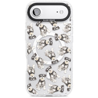 Aquarellzeichnung eines Zwergschnauzers