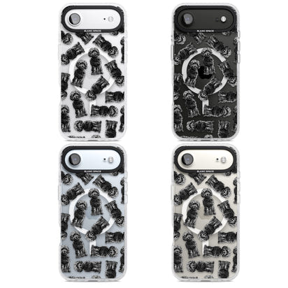 Black Cockapoo Watercolor