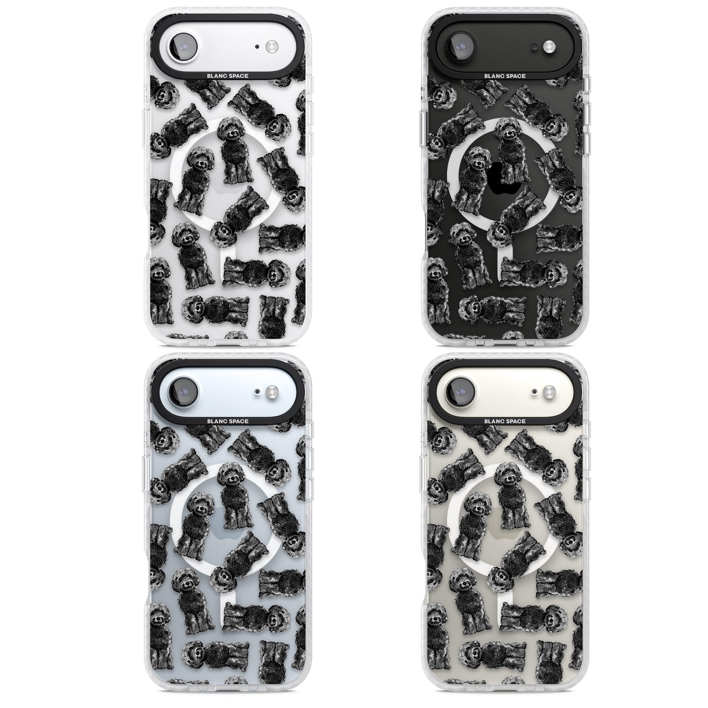 Black Cockapoo Watercolor