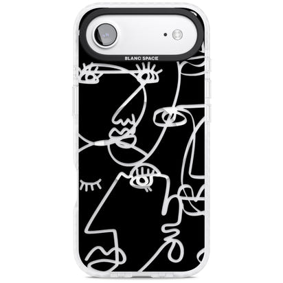 Abstract Line Art Clear Black