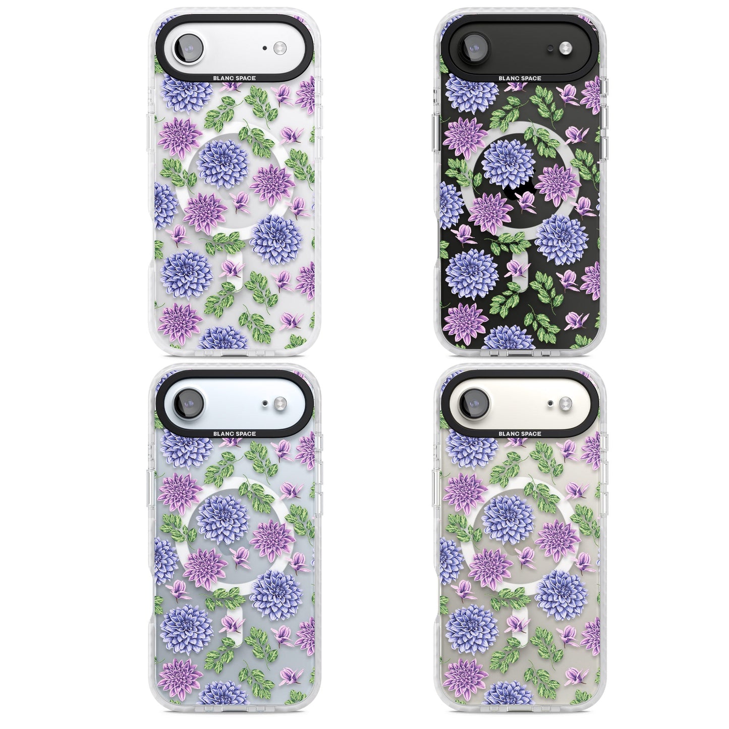 Purple Dahlias Floral